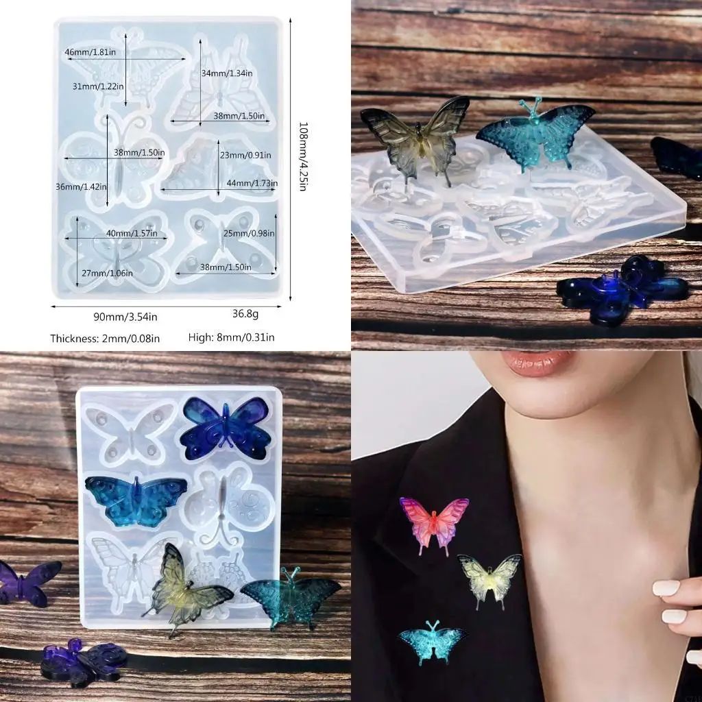  Resin Jewelry Molds,Earring Resin Molds for Butterfly Epoxy Mold for Resin Jewel