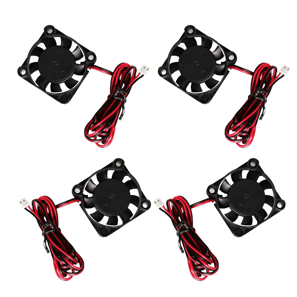 4pcs DC 12V Radiator Electric Industrial Industry Blower Fan 3D Printer Accessory (Black) radiator fan