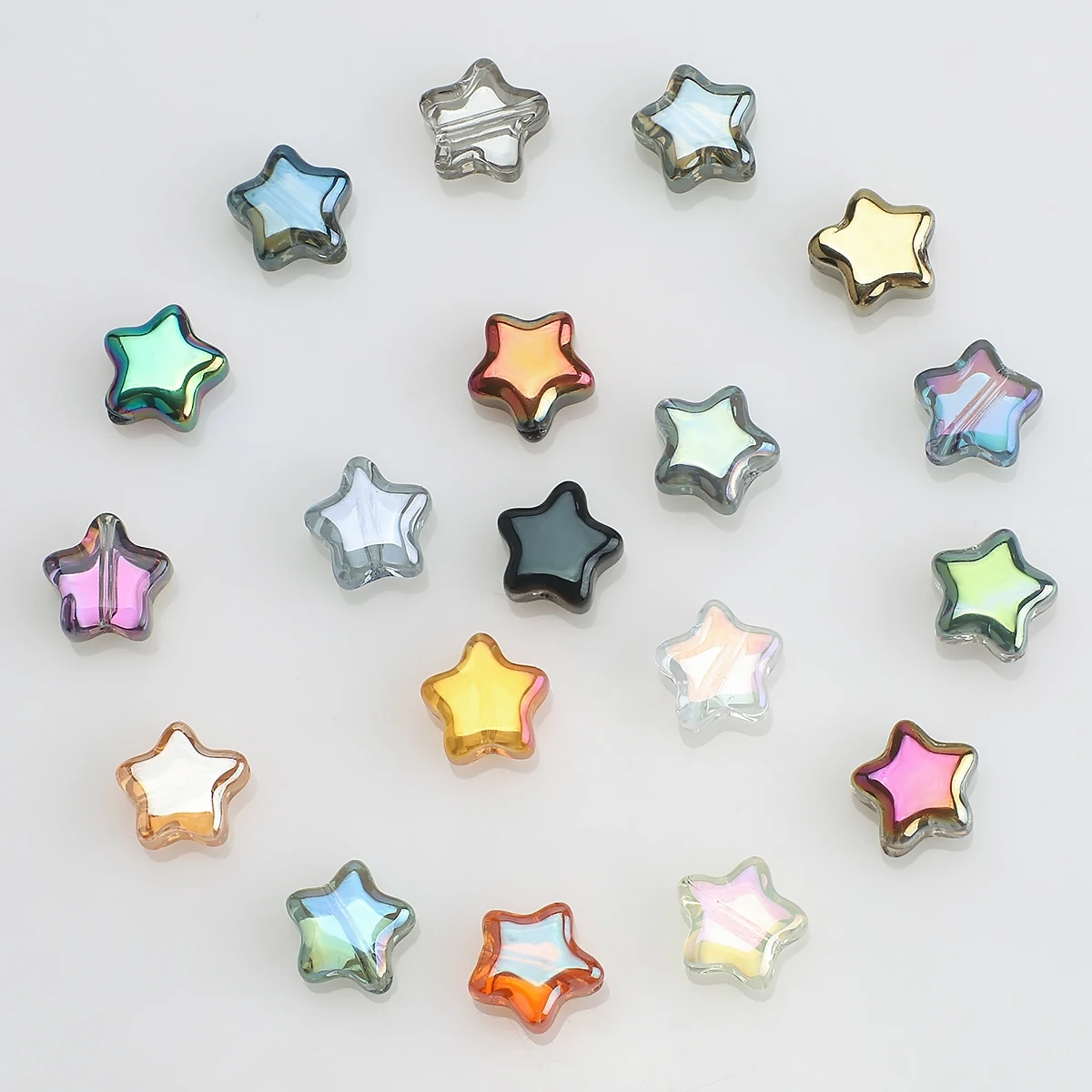 50 stks/partij Crystal Star Pendats 8mm Facet Glas Losse Kralen Handgemaakt Voor Sieraden DIY Maken Accessoires Groothandel In Bulk - afbeelding 1