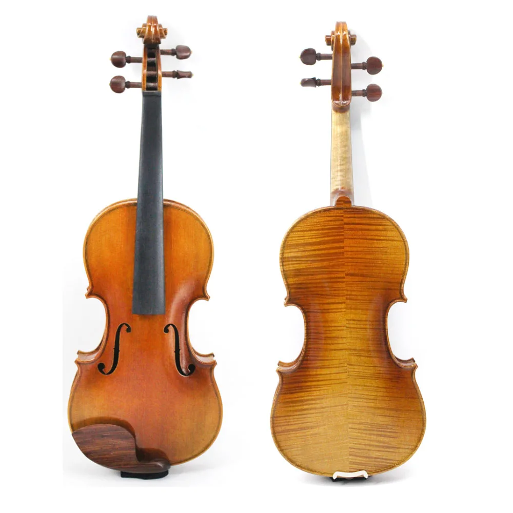 

High Grade European Wood Oil Painting Handmade Spruce Top Natural Flame Violin