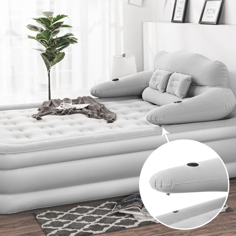 Matelas Gonflable pour la Maison, Lit Paresseux Pliable, Simple, Extérieur