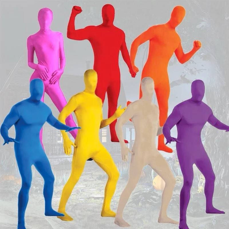 

Full Body Zentai Bodysuit Cosplay Costumes Spandex Stretch Jumpsuit Halloween Carnival Party Outfits