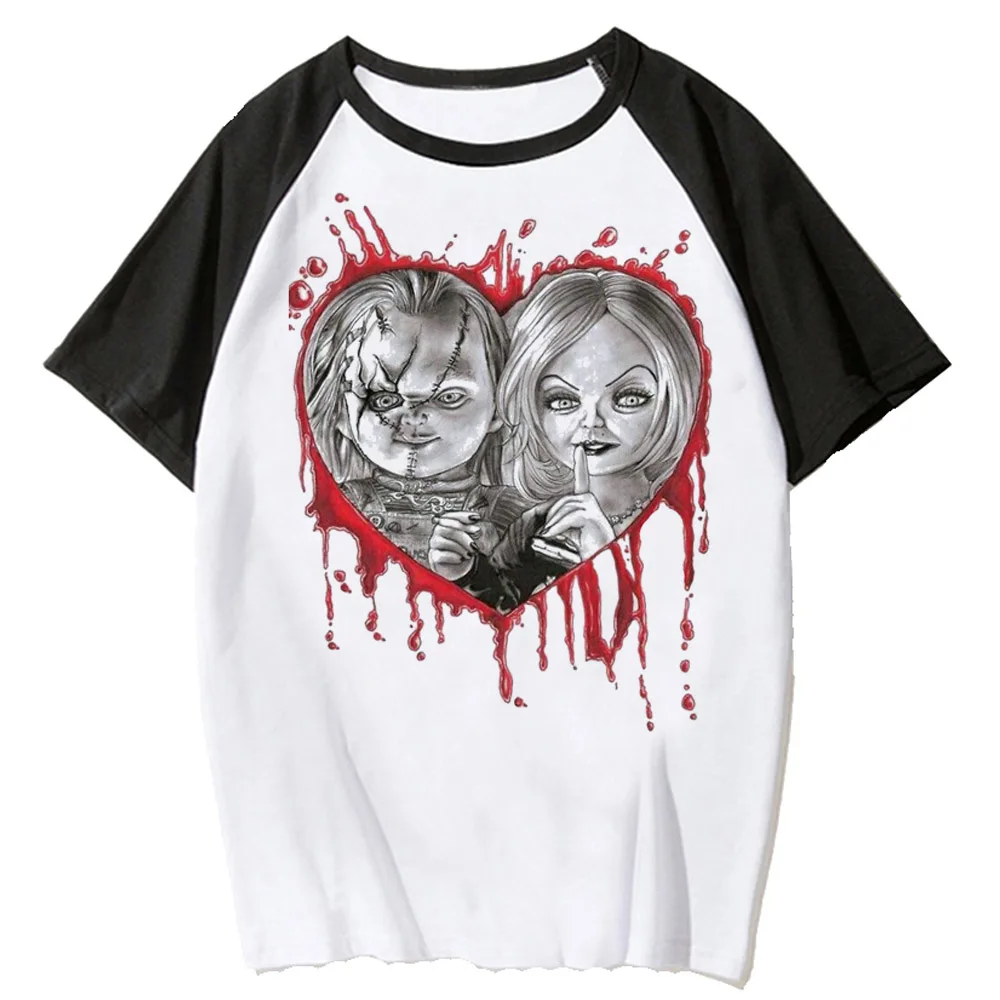 Chucky Tee women designer comic graphic t-shirts girl anime Japanese 2000s clothes