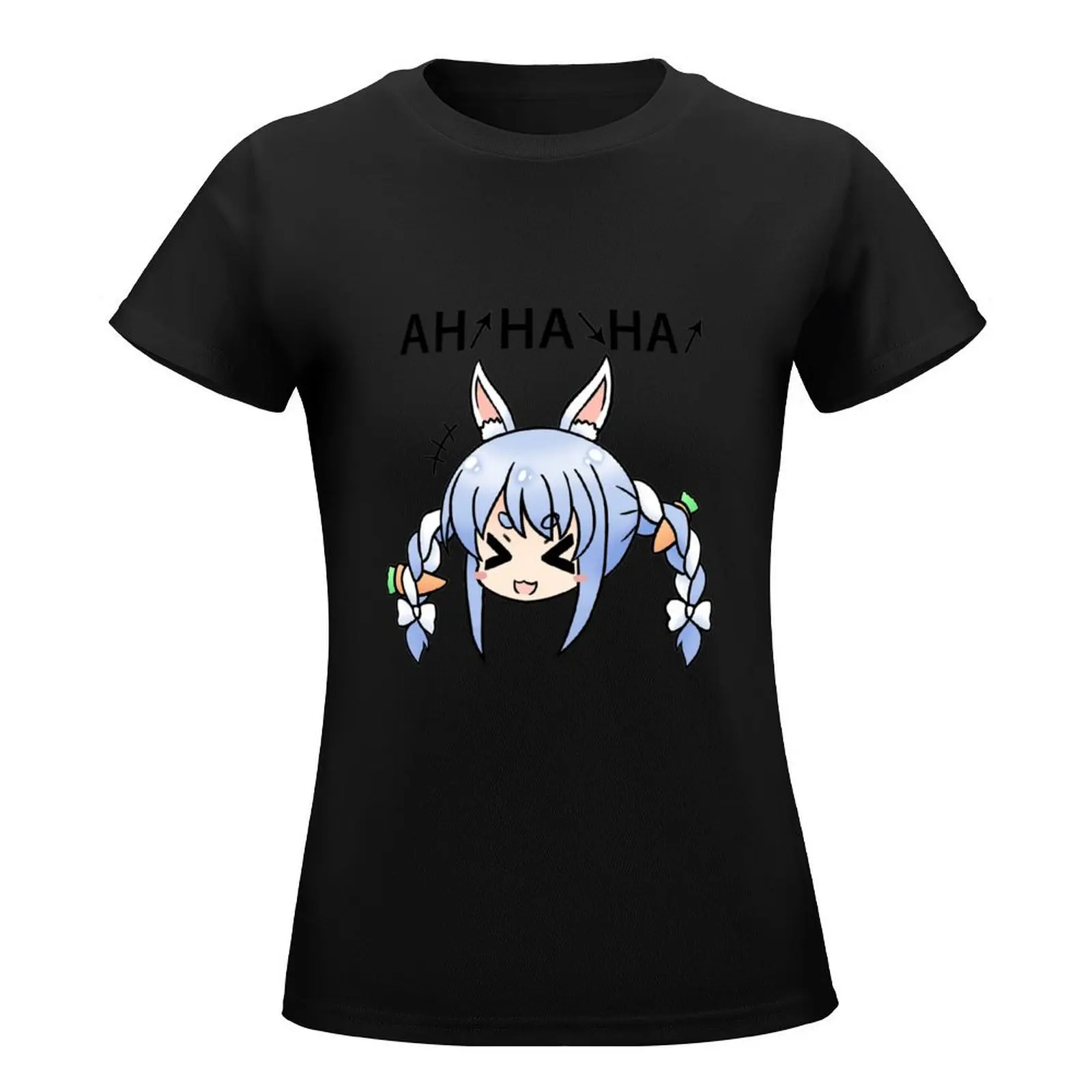 Usada Pekora Chibi T-Shirt oversized lady clothes female t shirts for Women loose fit