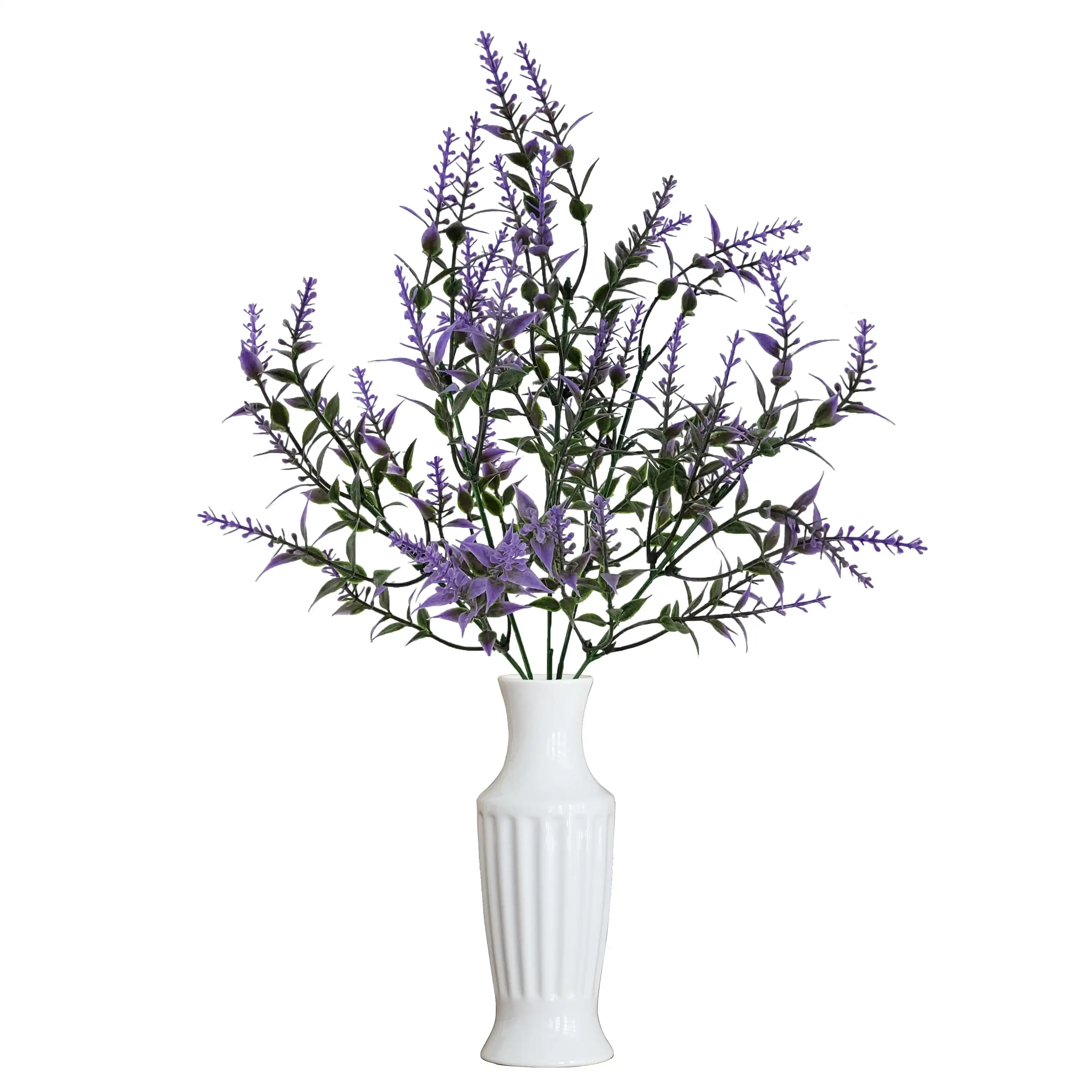 Indoor Artificial Flower Lavender Pick, Purple Color, Assembled Height 13.5"