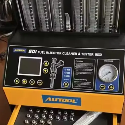 

AUTOOL CT500 GDI тестер для очистки топливных форсунок, широкий импульсный 6-цилиндровый тестер ультразвуковой очистки для автомобиля, мотоцикла GDI EFI FEI