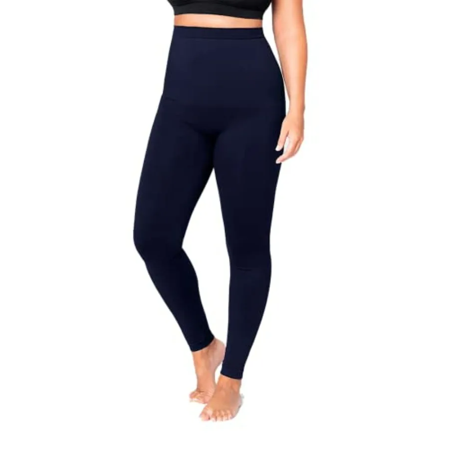 

SHAPERMINT High Waisted Tummy Control Compression Leggings for Women - Petite to Plus Size Womens Leggings Non See Through