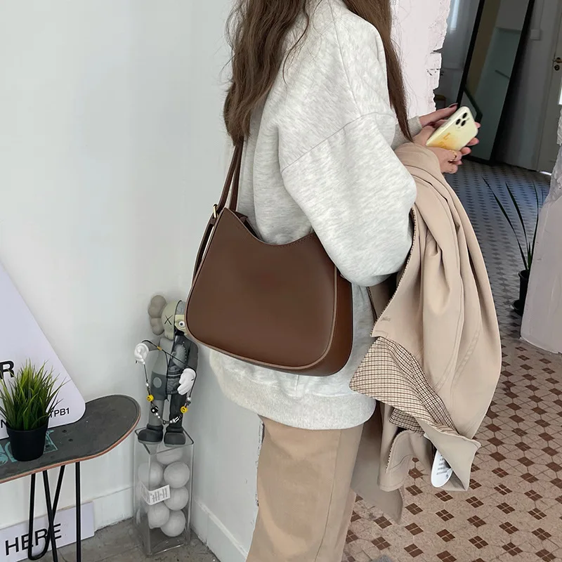 PU Leather Dumplings Crossbody Bags For Women Summer Fashion Shoulder Bags Small Handbags and Purse For Female Travel Hobo Bag