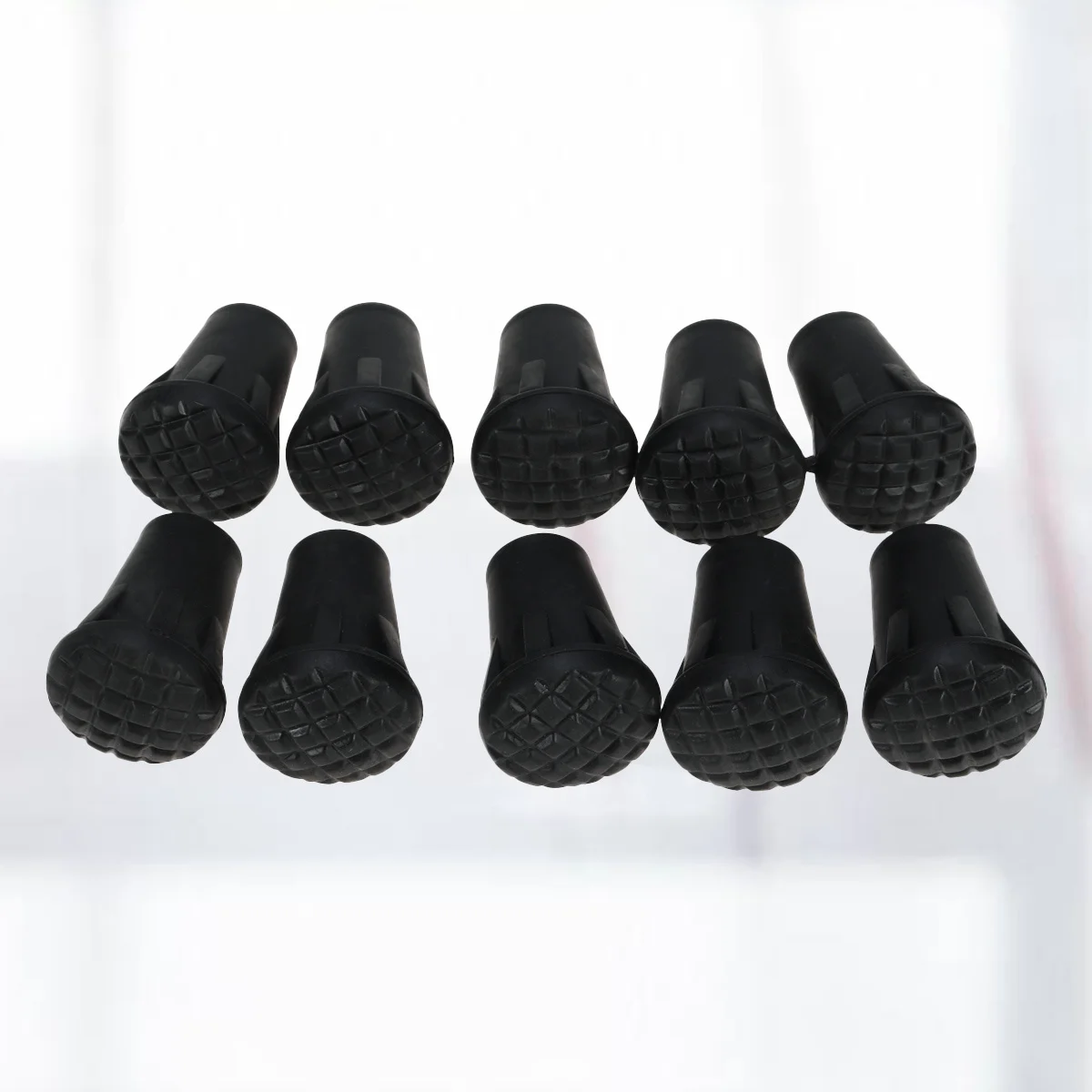 

24 Pcs Trekking Pole Cover Tip Protectors on Foot Accessories Black Hiking Stuff