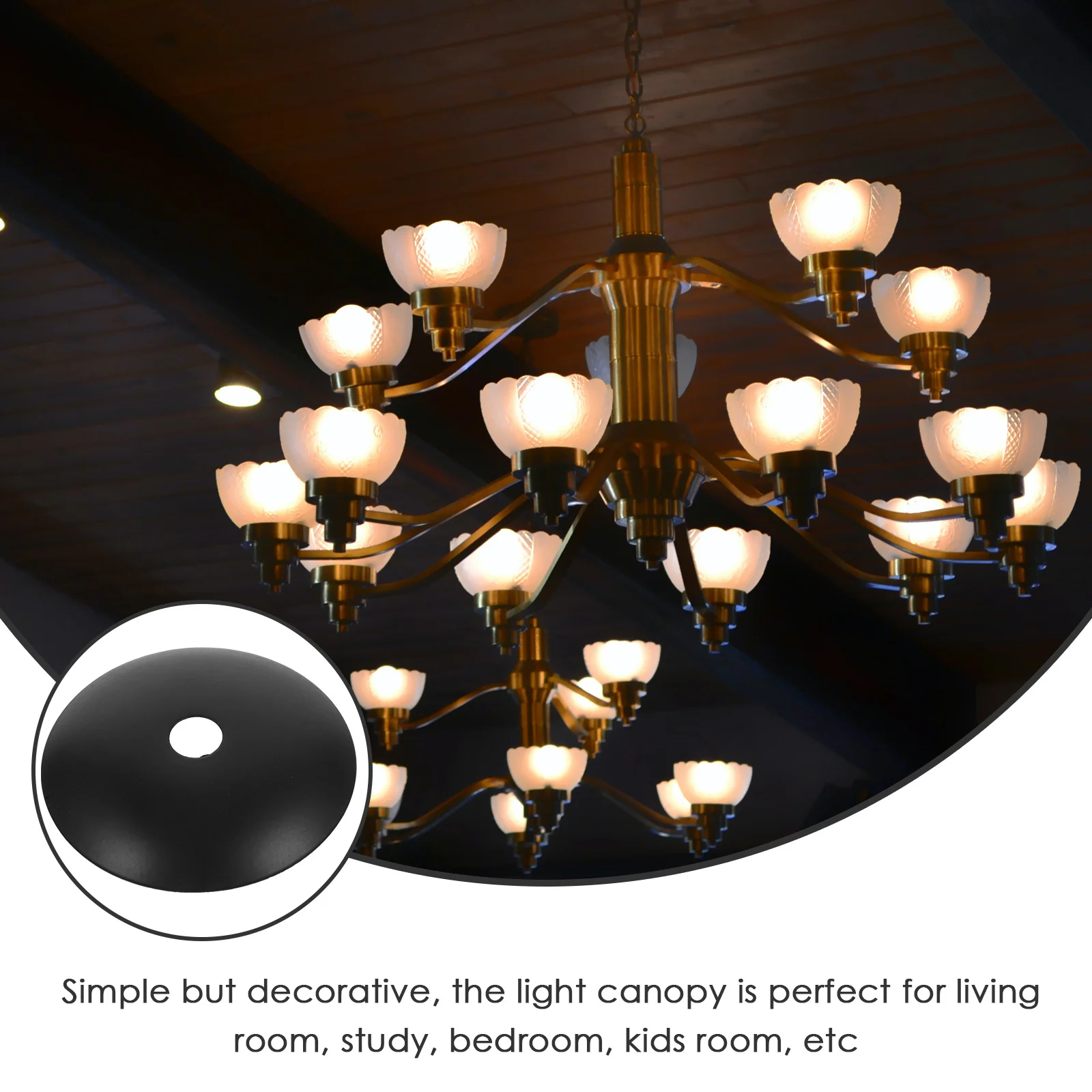 

6 Pcs Large Hallway Retro Decor Light Cover Cap Pendant Canopy Kit Parts Ceiling Plate Fixture