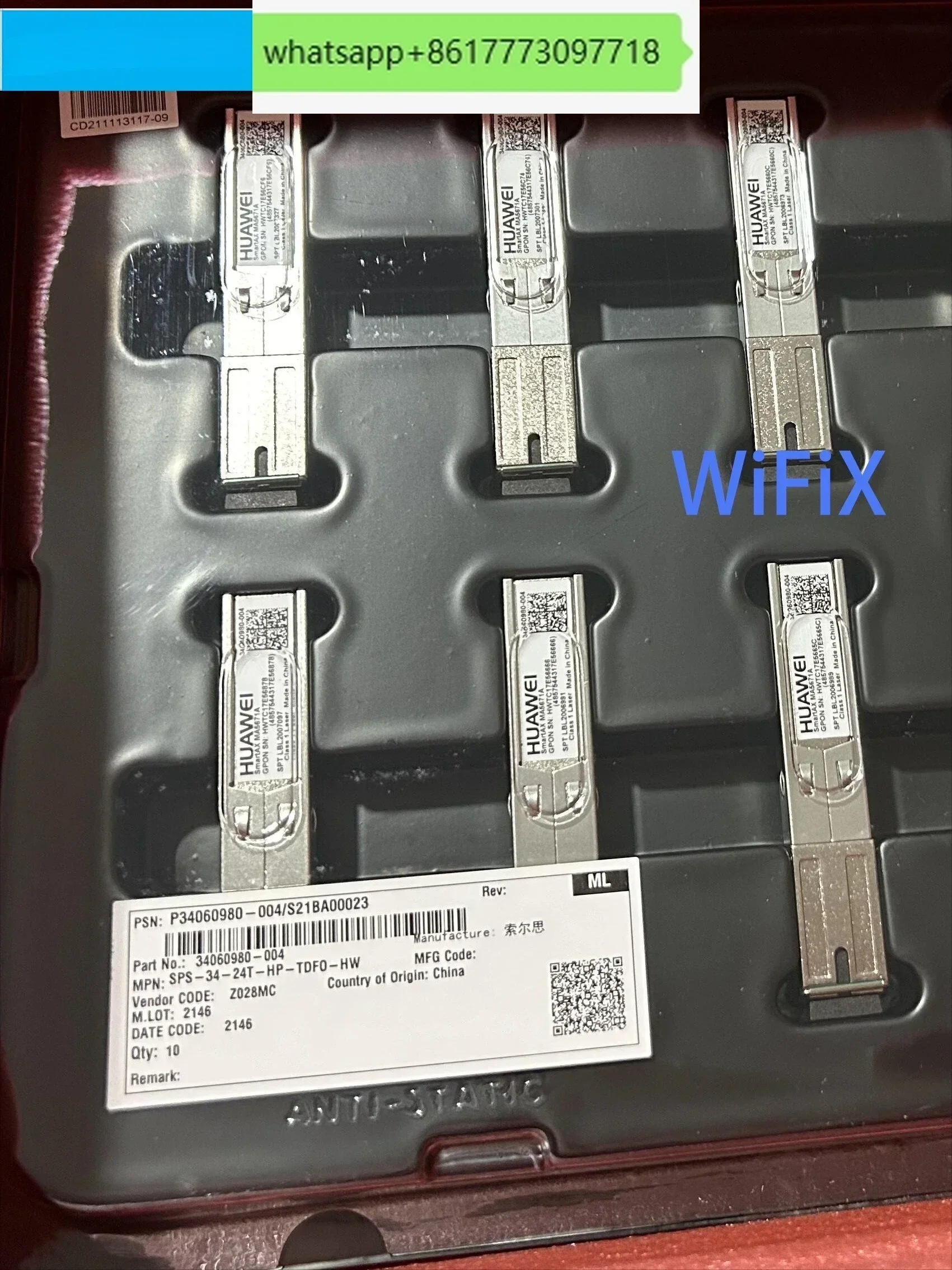 

MA5671A Optical Cat Stick 2.5G GPON ONT Ultra Gigabit Broadband SFP Interface