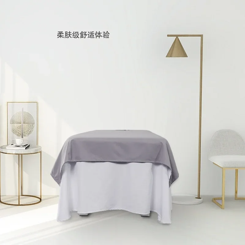 120x230cm 1Pcs Plain Beauty Salon Bed Sheets SPA Massage Tuina Anti-shrink Soft Skin-friendly Bedding Table Cover With/no Hole