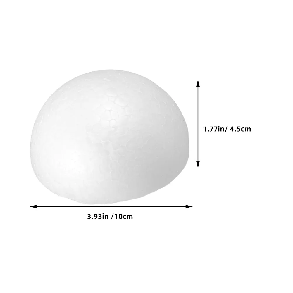 20Pcs White Half Sphere Polystyrene Ball Smooth Surface for Bridal Bouquet Crafting Floral Foam Block Wedding Decoration view 5