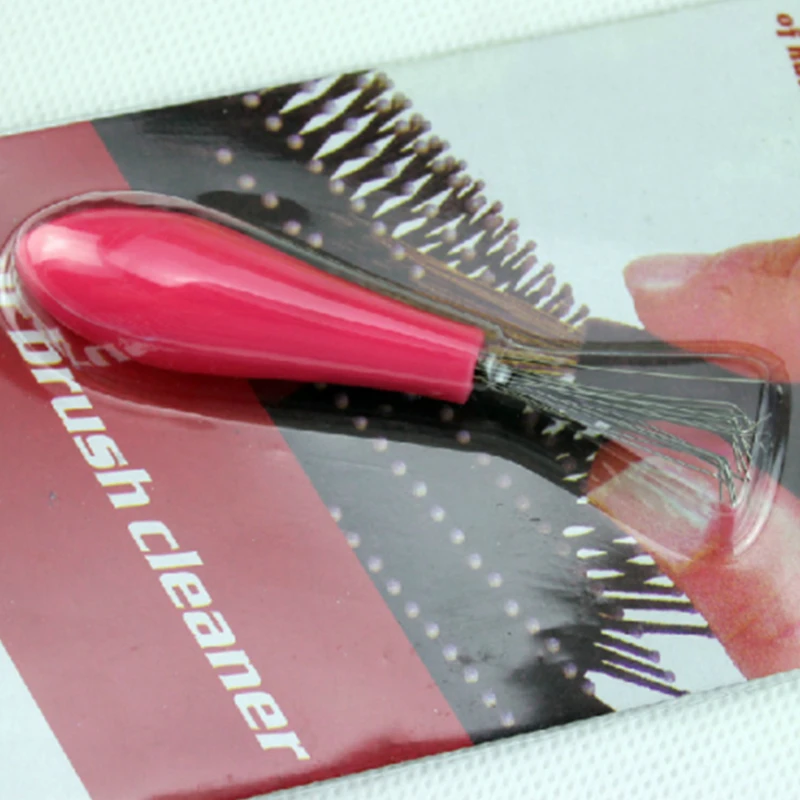 Mini peigne de nettoyage de brosse à cheveux Durable, outil intégré, Salon, maison, couleur essentielle aléatoire