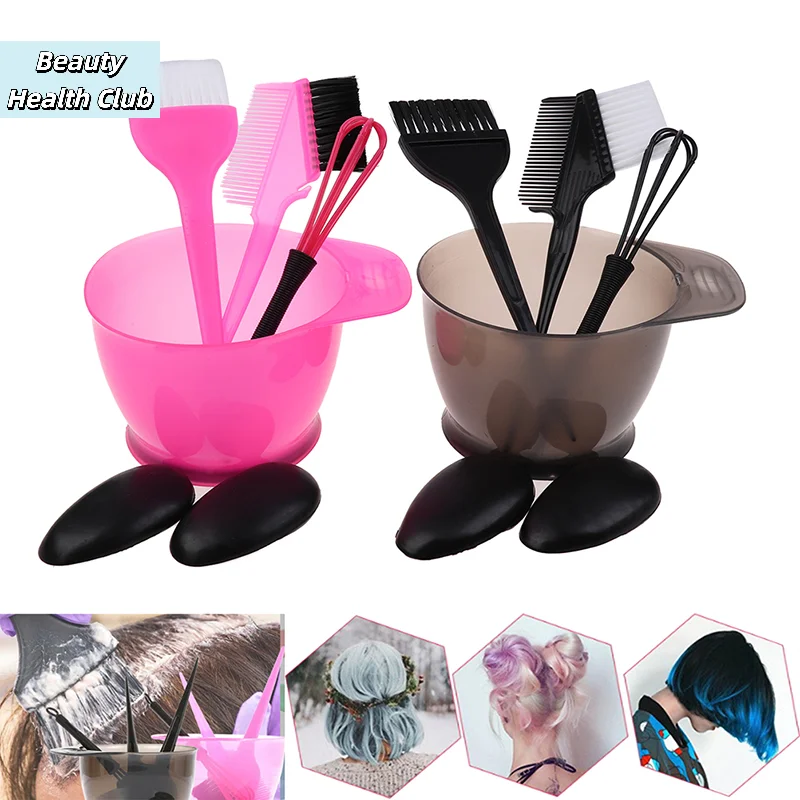 5Pcs/Set Hair Colouring Brush And Bowl Set Bleaching Dye Kit Beauty Comb