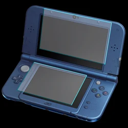 Top Tempered Glass LCD Screen Protector+Bottom PET Clear Full Cover Protective Film Guard for Nintendo New 3DS XL/LL 3DSXL/3DSLL