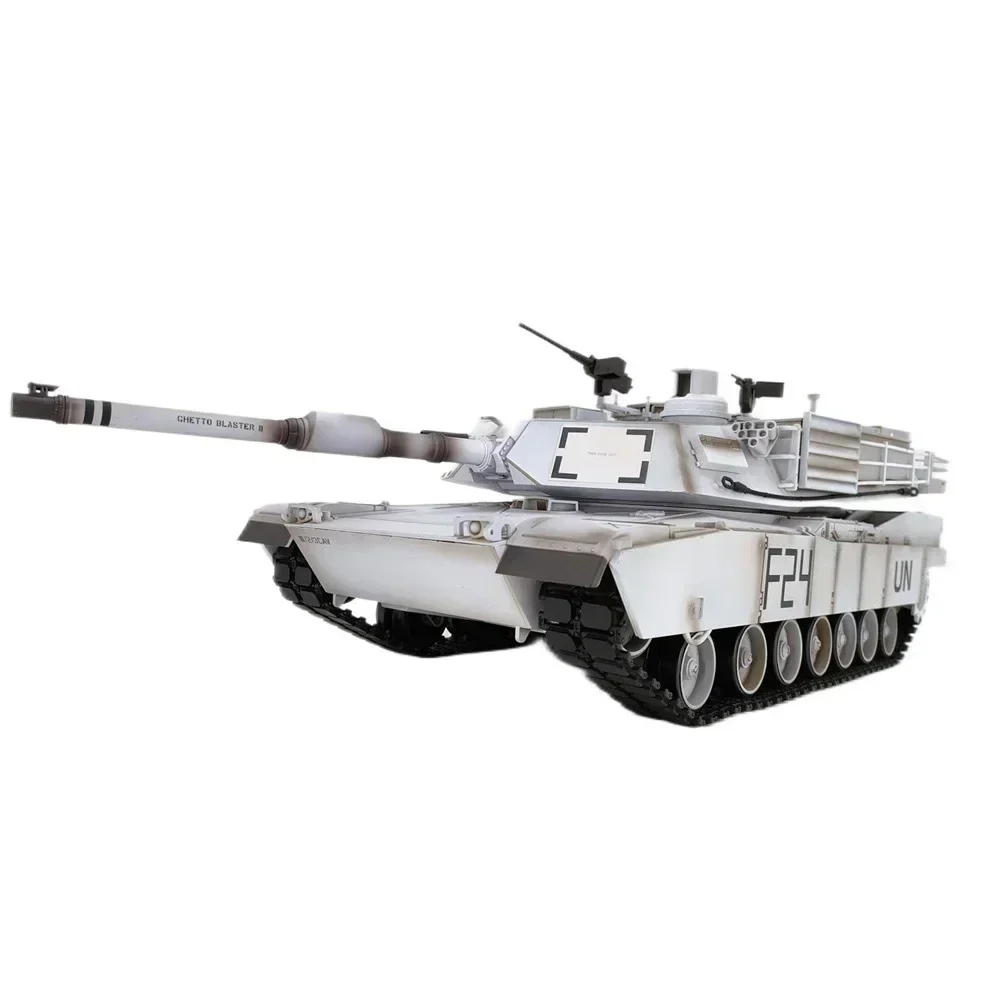 Remote-Controlled Infravermelho Battle Tank, Henglong Us M1a2 Abrams, Aço Wave Box, RC como um presente para amigos, Novo