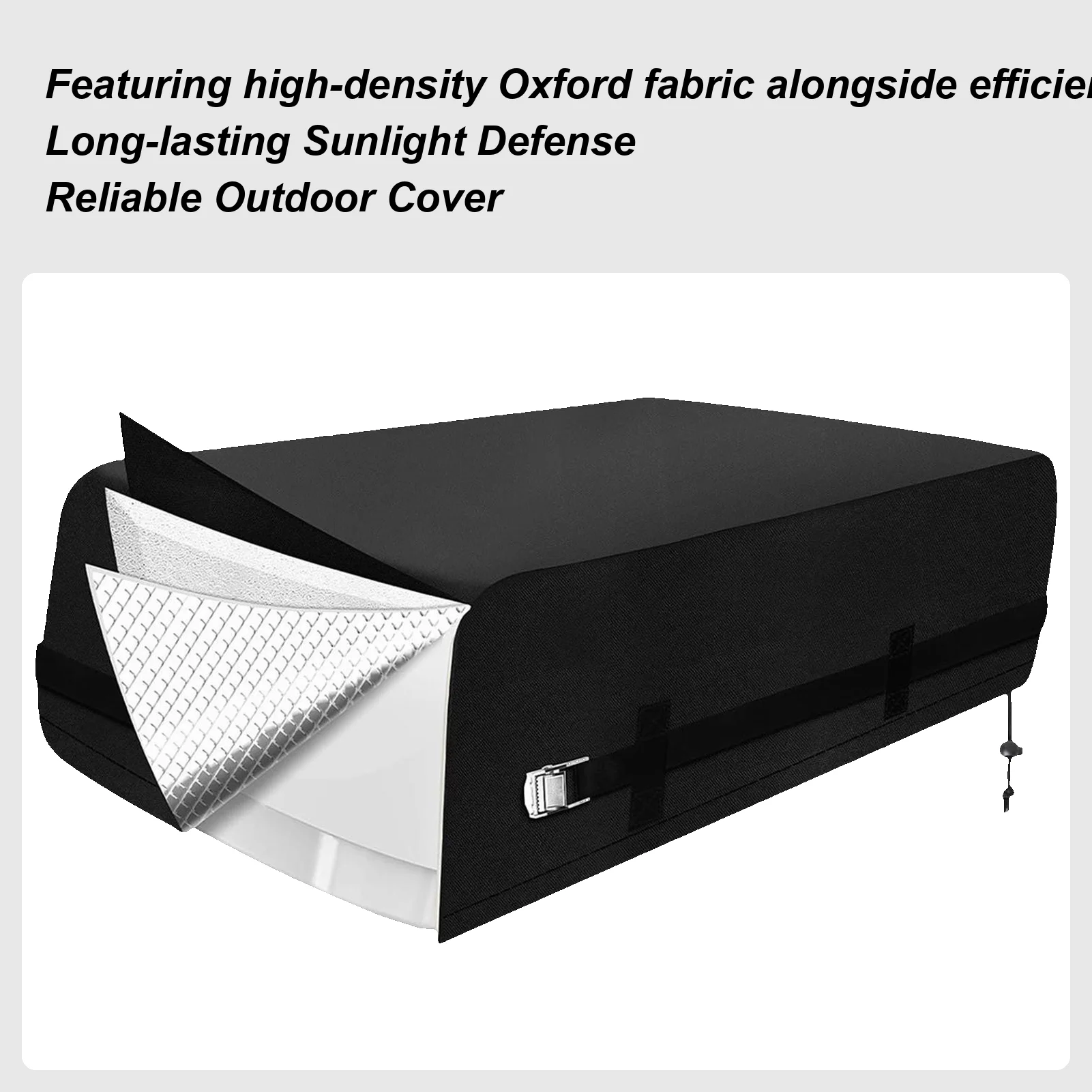 

Чехол переменного тока для прицепа на колесах, водонепроницаемая ткань Оксфорд, аксессуары для дома на колесах, чехлы переменного тока для прицепа для потокового блока на колесах для путешествий на открытом воздухе, дорога