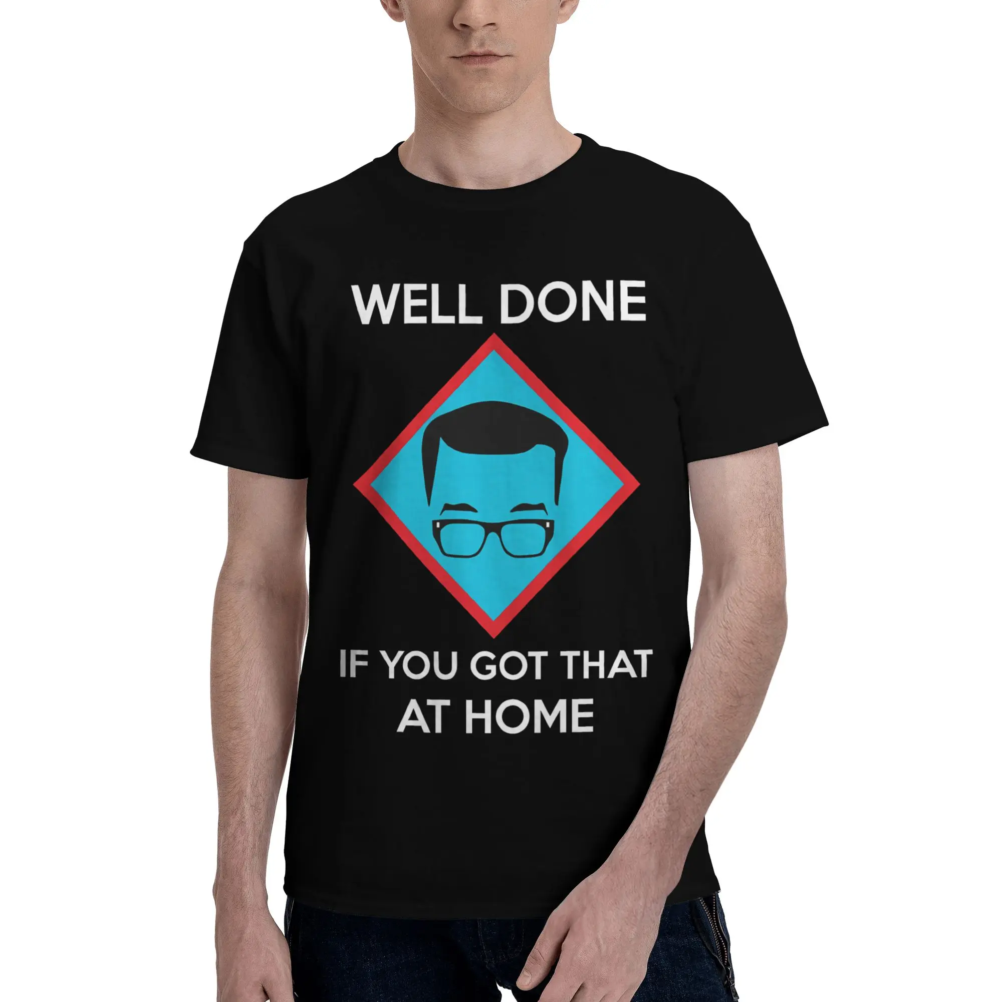 Richard Osman ell done Simple Reversible T-shirt Casual Versatile Short Sleeve