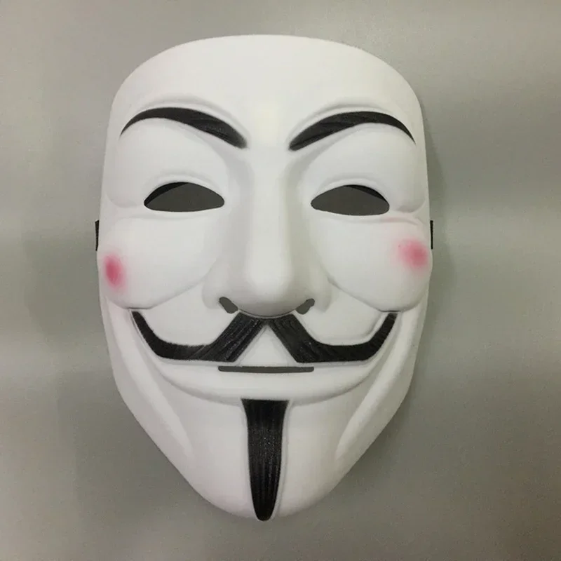 Vendetta 익명의 Guy Fawkes 해커 마스크, 영화 테마 마스크, 성인 어린이를 위한 할로윈 크리스마스 파티 선물