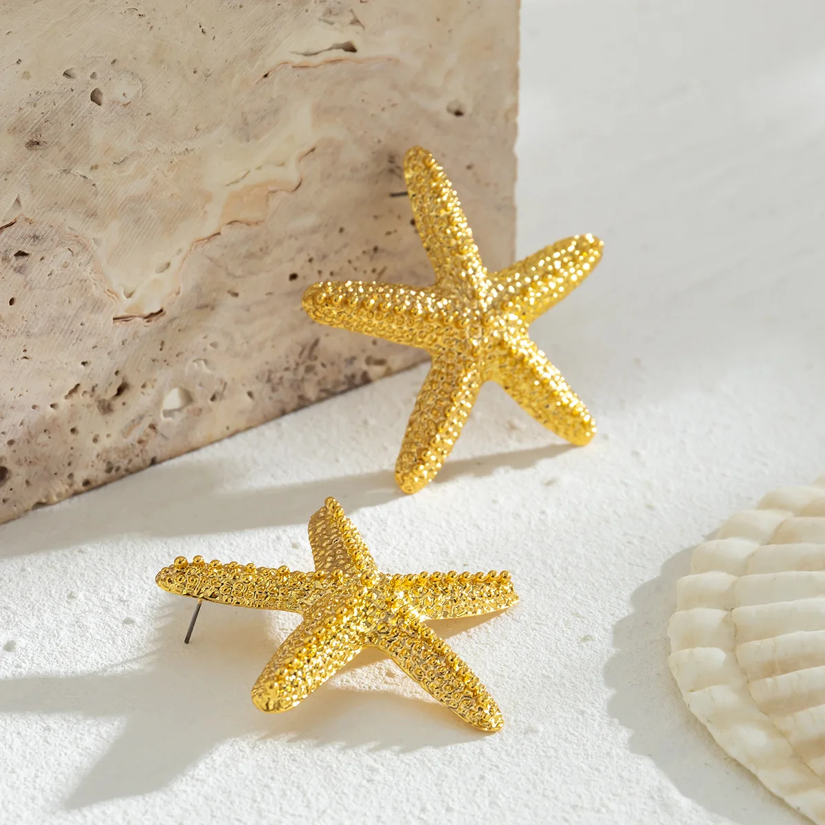 Ingemark Punk Large Starfish Stud Earrings for Women Ladies Trendy Summer Korea Fashion Holiday Piercing Earring Y2K Jewelry New image 3
