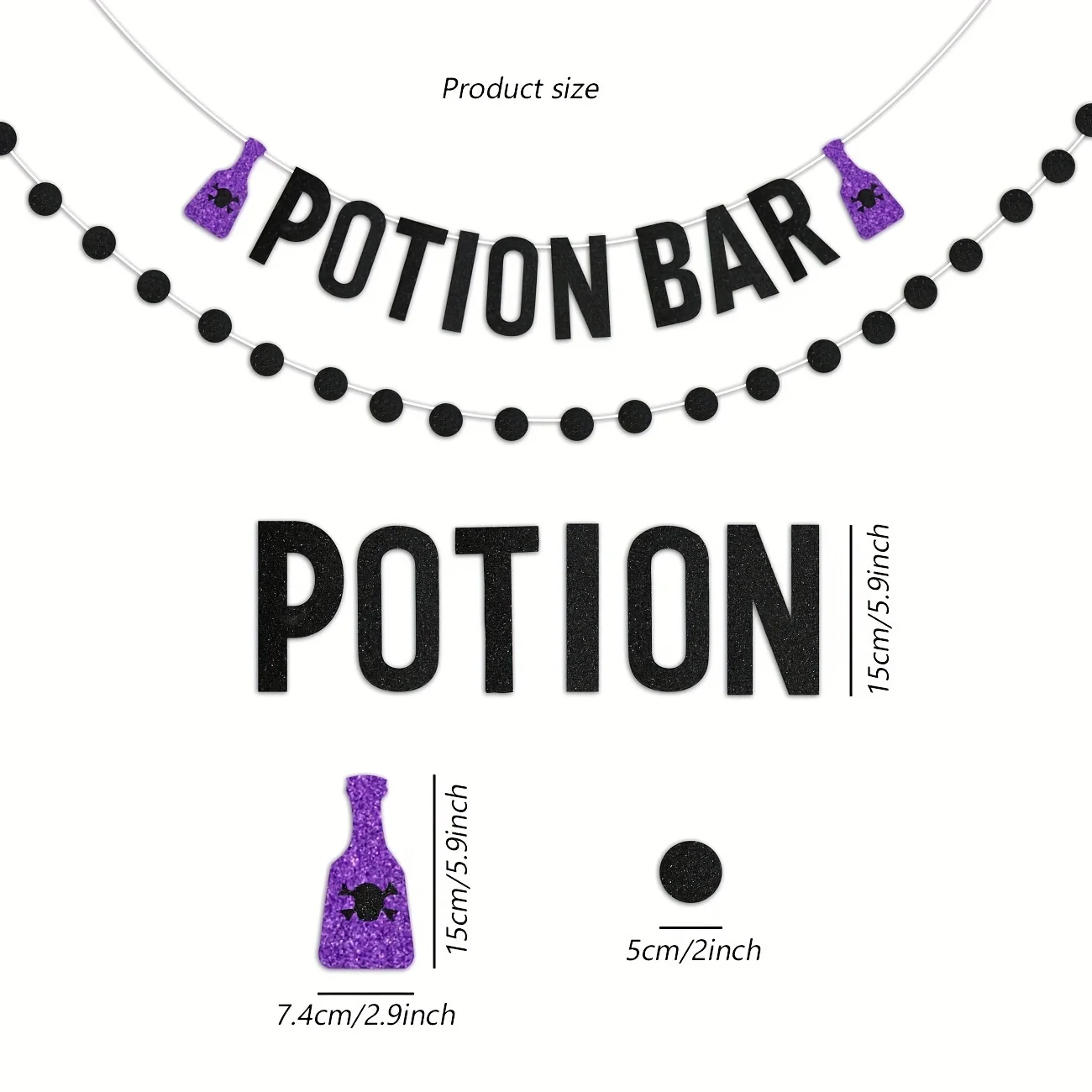 Potion Bar Banner Halloween Halloween Party Decorations for Adults Pick Your Poison Banner Hocus Pocus Halloween Decorations Hal