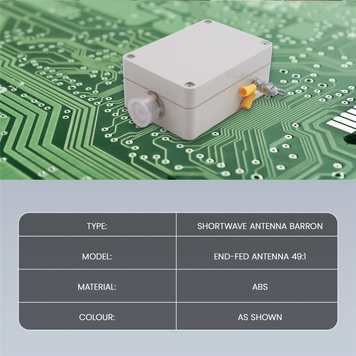 B66C Multi-Function End-Fed Antenna 49:1 Barron Shortwave Antenna Barron Four-Band End-Fed Antenna Barron