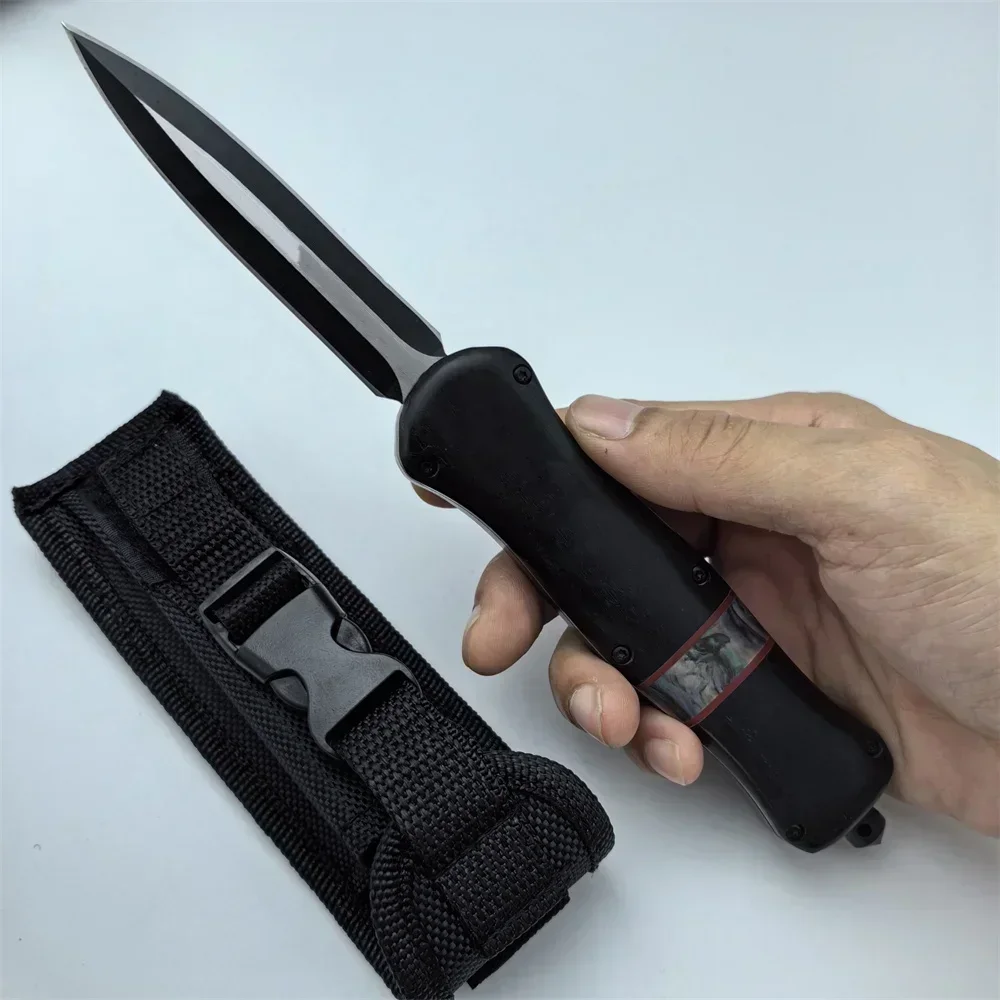 Tactical BM A016/A019 Knives 440C Blade 420 Steel Colored Wood/420 Steel Handle Outdoor Hunting Self-defense Survival Knife Tool