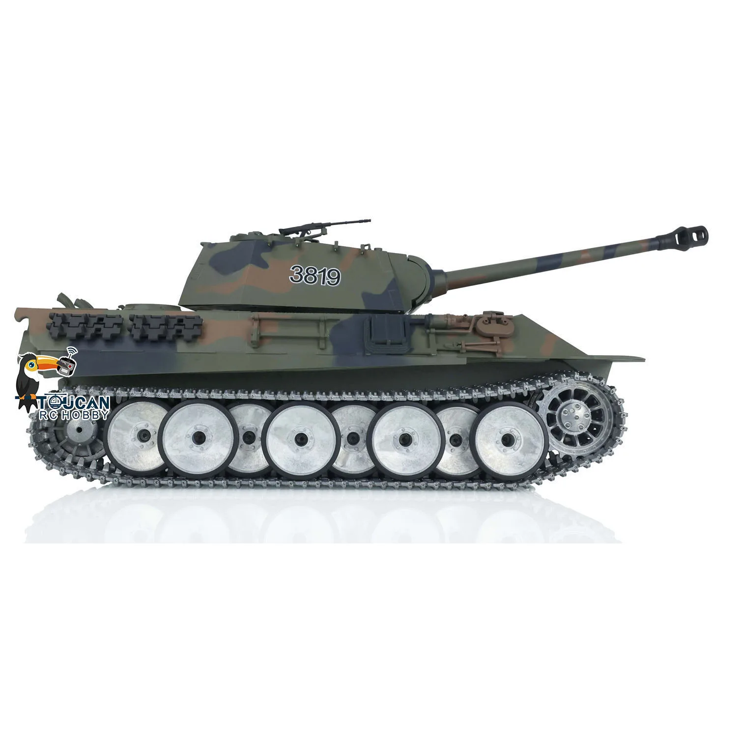 

1/16 Scale Heng Long RC Tank 7.0 Customized Ver Panther RTR 3819 Metal Tracks Wheels RC Toys Model Remote Control Panzer Gifts