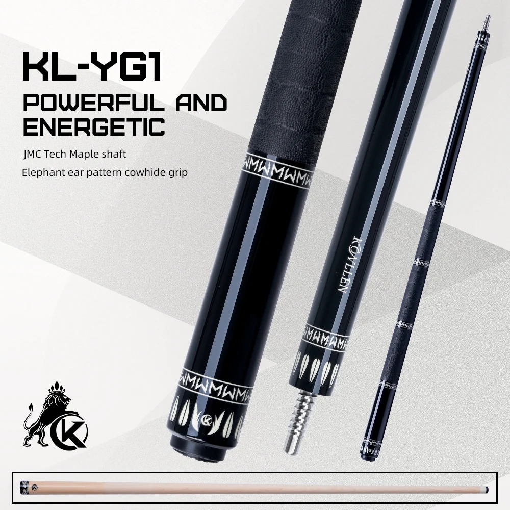 

KONLLEN Pool Cue 1/2 JMC Maple Carbon Tube 12mm JUMA Ferrule 3/8*8 Titanium Joint Leather Wrap Low Deflection Elite Billiard Cue