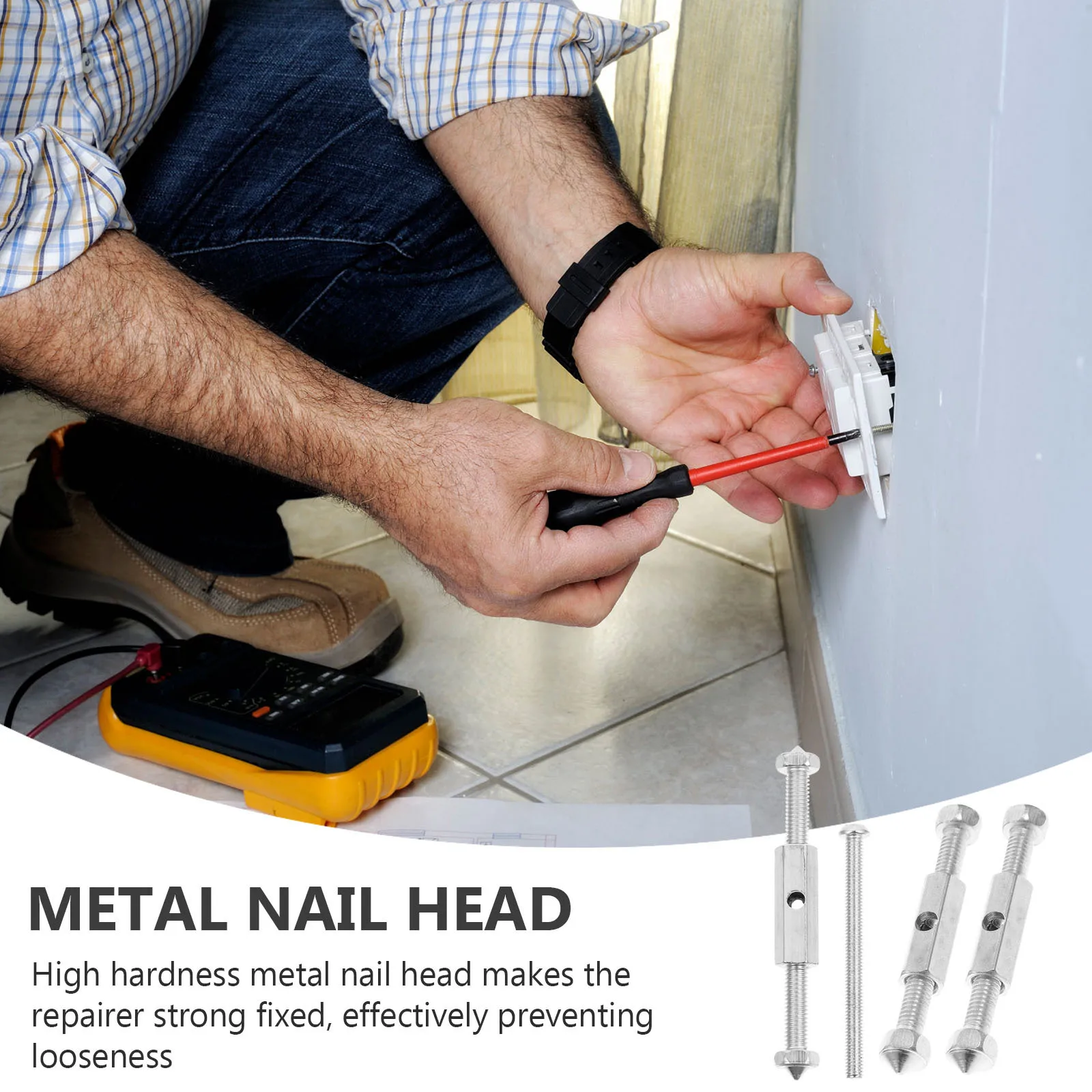 

1 set 1 Set Wall Plate Junction Tool Socket Insulation Support Rod For Cassette Repair Electrical Box Adjustable Screws