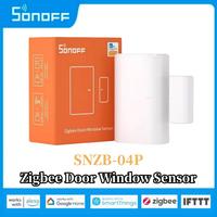 SONOFF SNZB-04P Zigbee Door Window Sensor Local Scene Intelligent Linkage Tamper Alert Smart Home Automation Via Alexa Google