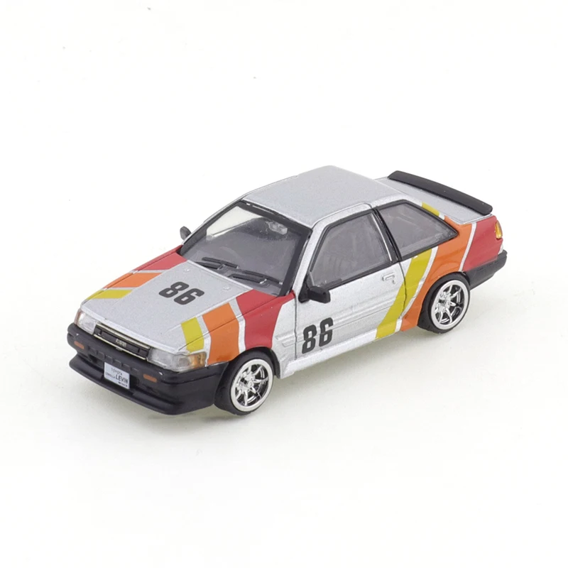SHADOW/DCT 1/64 Toyota Corolla Levin AE86 Auto Legierung Spielzeugfahrzeug Druckguss Metallmodell Kinderspielzeug für Jungen – Detail 8