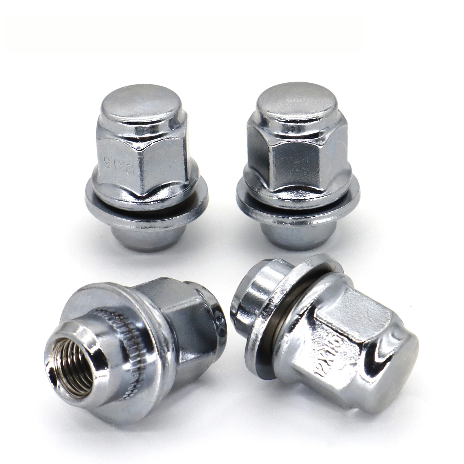 4 For Lexus ES350 GS450h GS F Toyota Highlander Camry Corolla Prius RAV4 4Runner Car Steel Wheel Lug Nuts 12×1.5 Car Wheel Parts