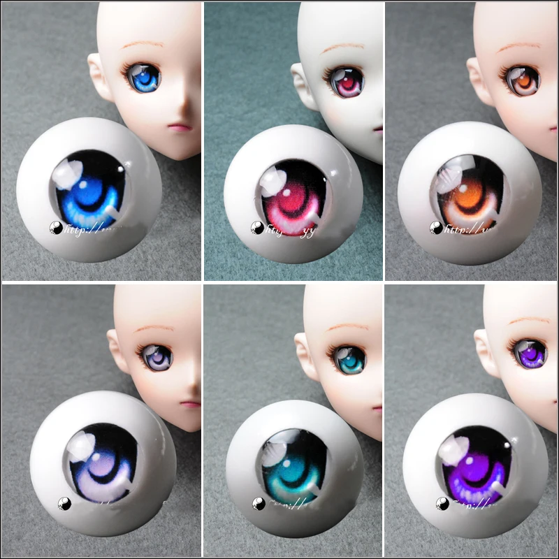 

New 7 colors Pressure eye Acrylic Doll's Eyeballs SD MSD BJD Doll Eyes 12mm 14mm 16mm 18mm 20mm 22mm 24mm 26mm BJD accessories