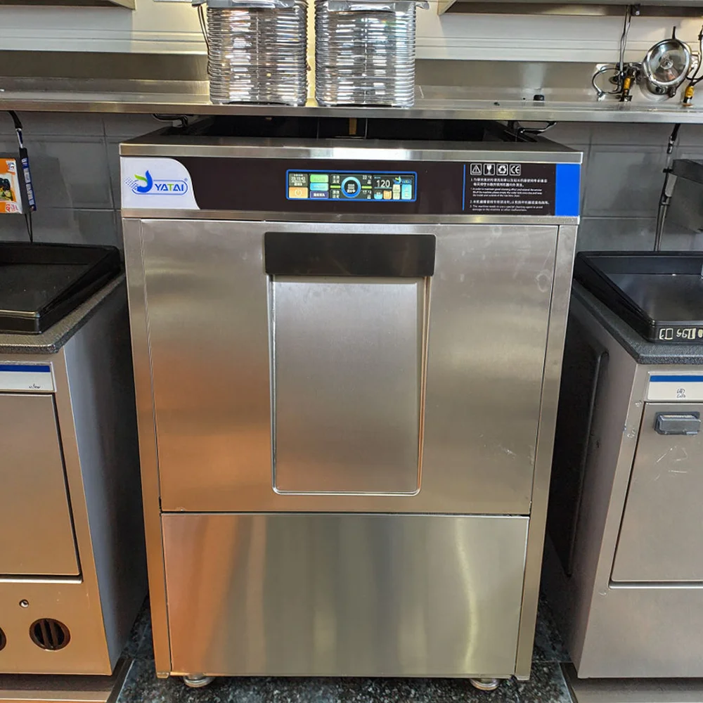 Built-In Electric Undercounter Dishwasher Stainless Steel Wine Glass Cup Washing Machine Feature for Household Restaurant Hotel