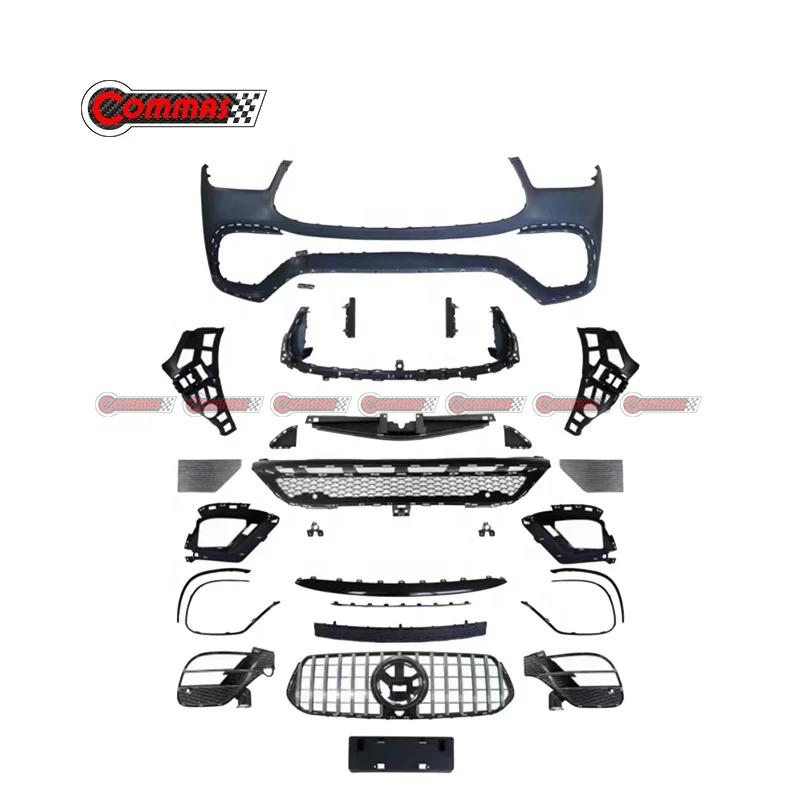 PP Material Front Bumper Body Kit for Mercedes Benz GLE W167 SUV  63 - Image 3