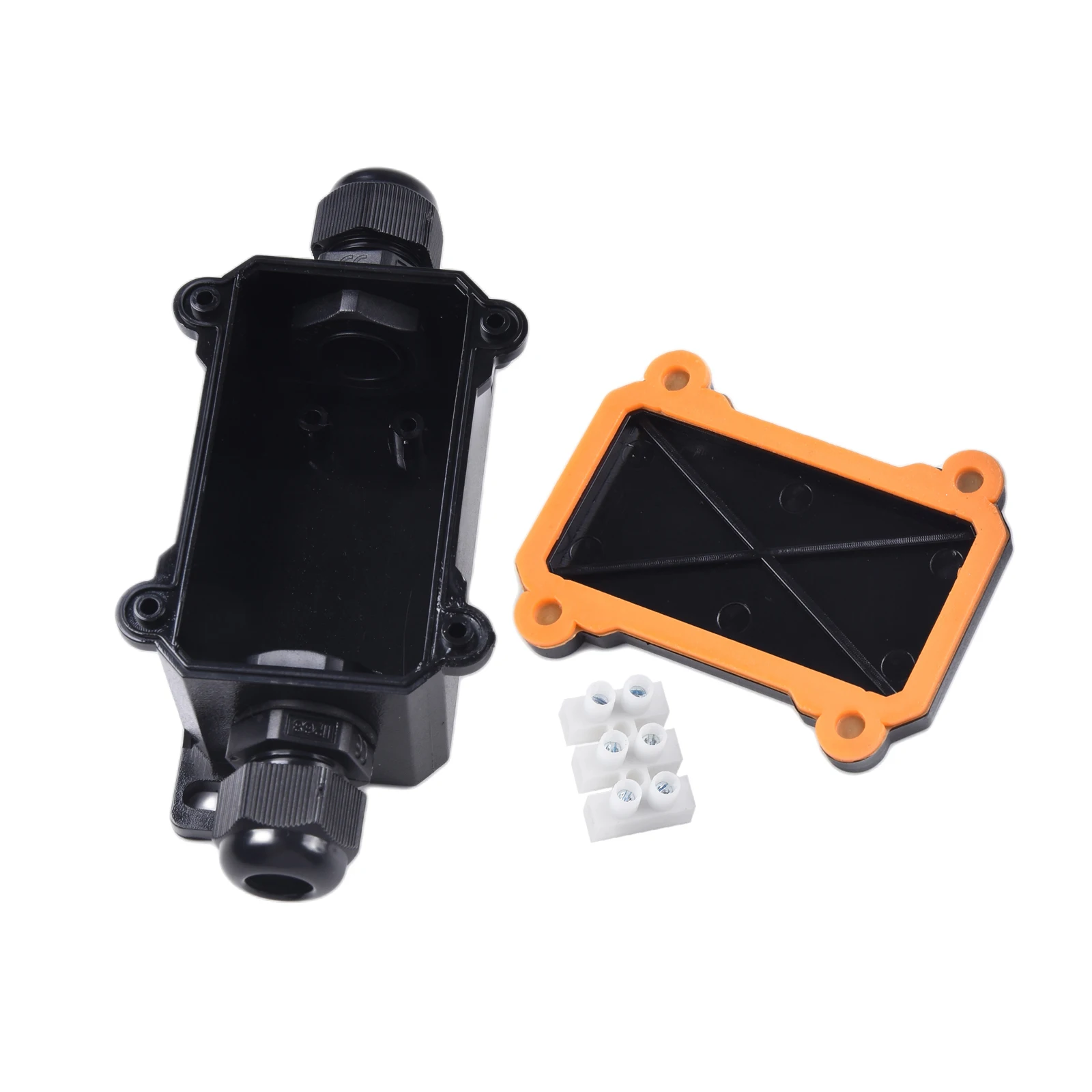 12-24V Junction Box Junction Box 2 Way 2A 96x35x23mm ABS Black PC Plastic New Practical Waterproof Junction Box