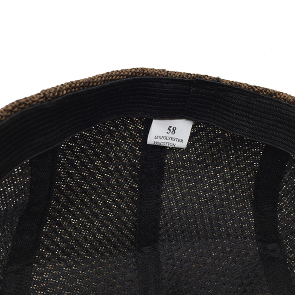 亜麻ベレー帽ブラウン軽量英国ピークキャップ男性女性ファッション運転日焼け止めキャビーハット