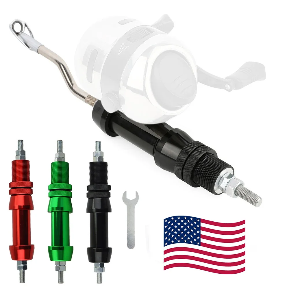 

1pc Silver Bowfishing Rod Attachment Color Reel Seat Mount Shoot Through Archery Bow Fishing Outdoor Hunting Shooting Sports