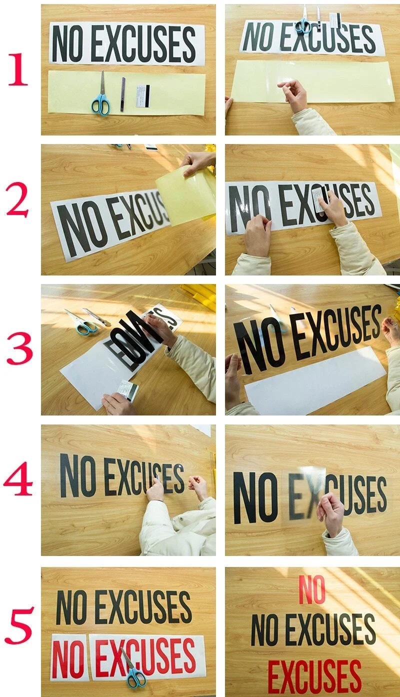 Vinyl Wall Decal Words Find Yourself Phrase Stickers 22.5 in x 21.5 in gz146