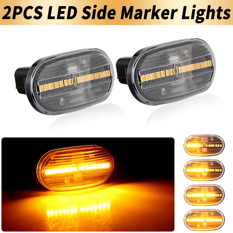 2PCS LED Side Marker Light Turn Signal Lamp Canbus For Chevrolet Cruze 06-up For Mazda  Scrum truck For Suzuki Carry 05-up Jimny