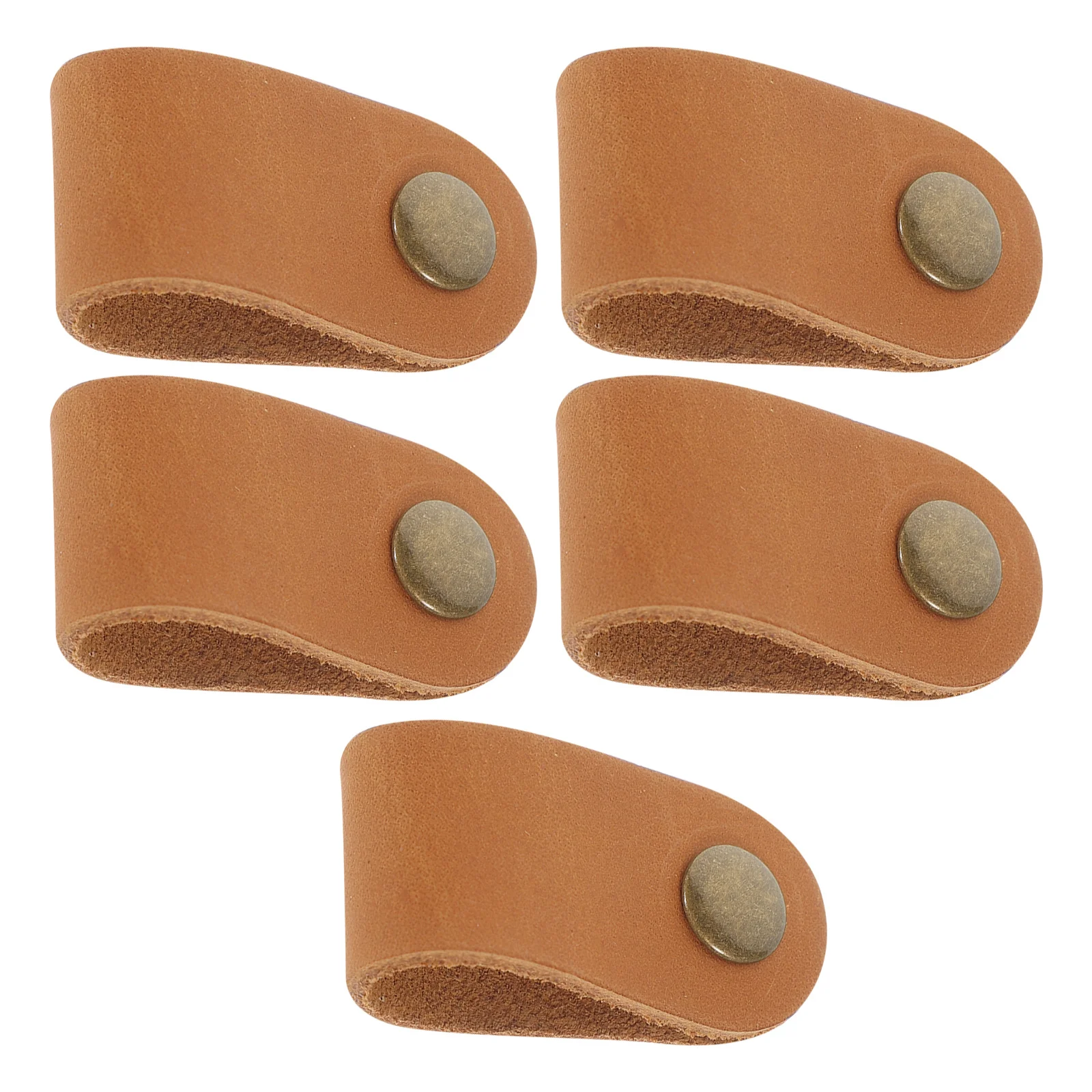 

5Pcs Cowhide Cord Organizer Cable Ties Straps Durable Wire Wrap Management Cord Organizer Wire Wrap Management Straps