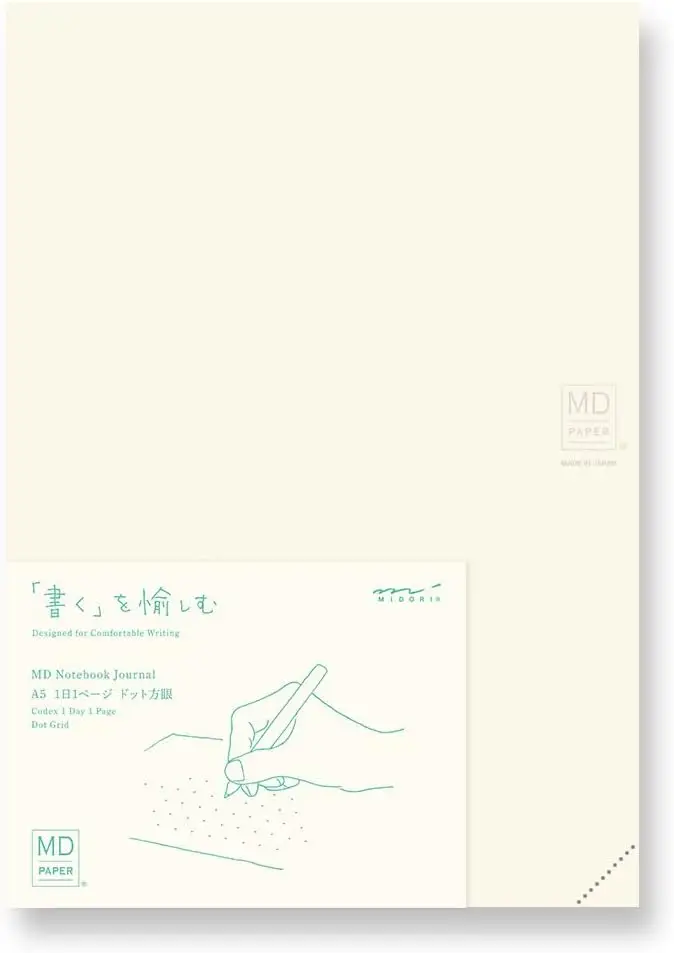 

Блокнот формата А5 с точечной сеткой, ежедневник на 1 страницу в день с квадратными точками для ежедневного планирования и творческого письма