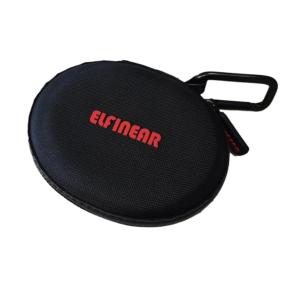 ELFINEAR Earphone Carrying Pouch Case Bag with Zipper - Superior Quality and Detail for Earphones, Wireless Headsets, USB Cables