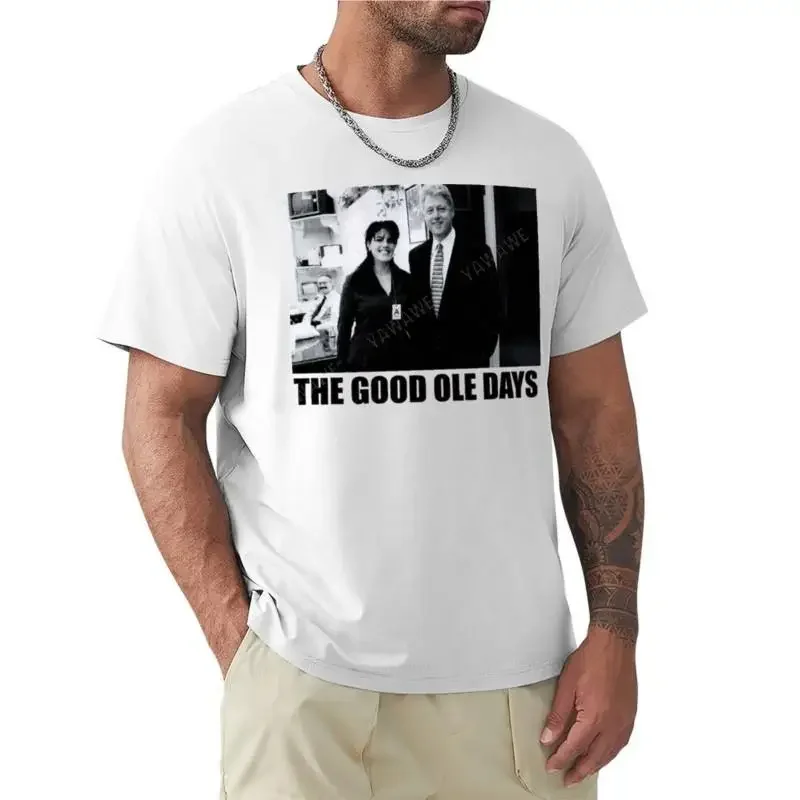 2025 nuevo modelo de camiseta de marca para hombre, los buenos días ole-C Clinton Lewinsky, camiseta con estampado animal, camisetas de manga corta para hombre cott