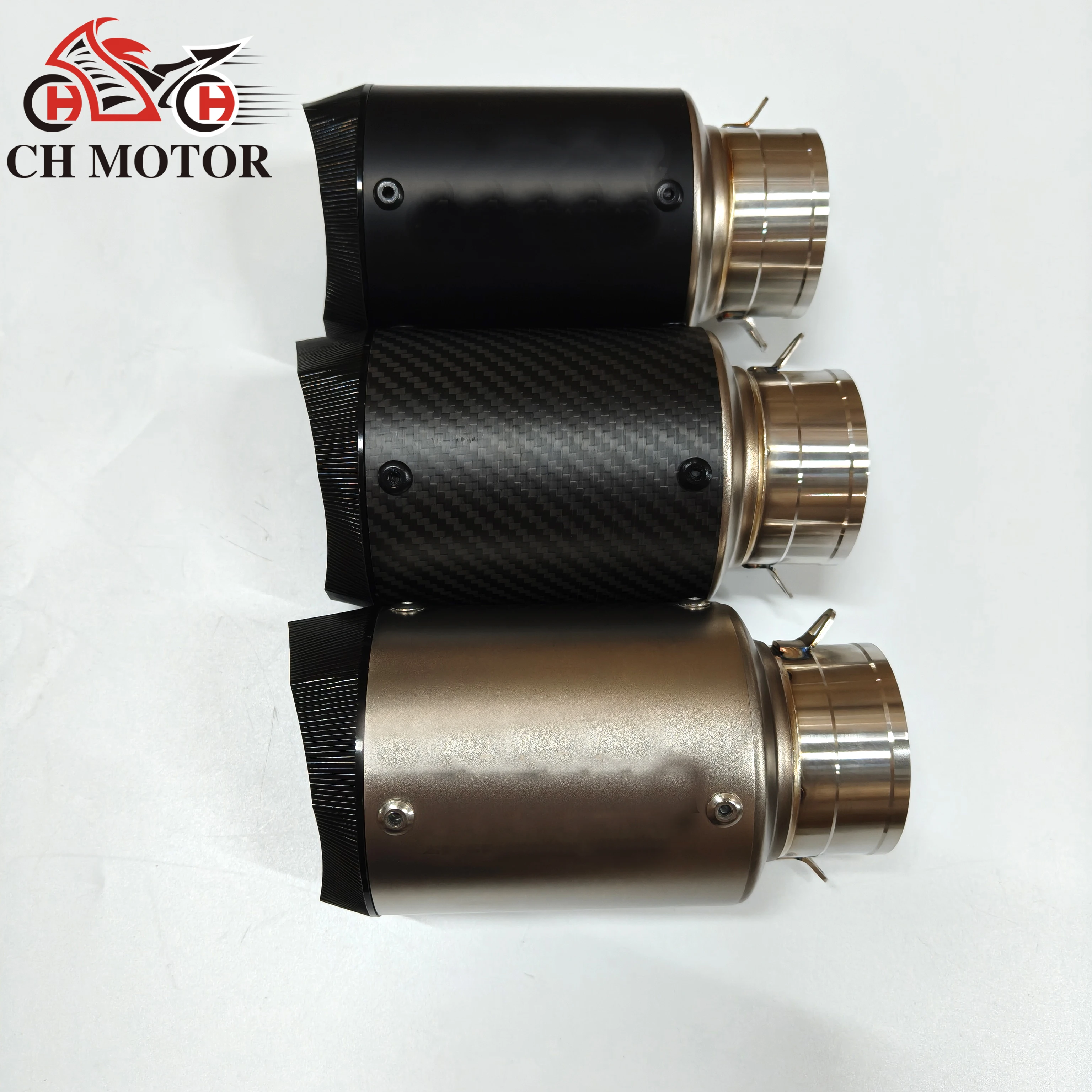 

Slip On CH MOTOR 60MM Универсальный мотоцикл GP выхлопная система с ЧПУ для мотоциклов Kawasi Z900 FZ6 RC390 S1000XR нержавеющая сталь