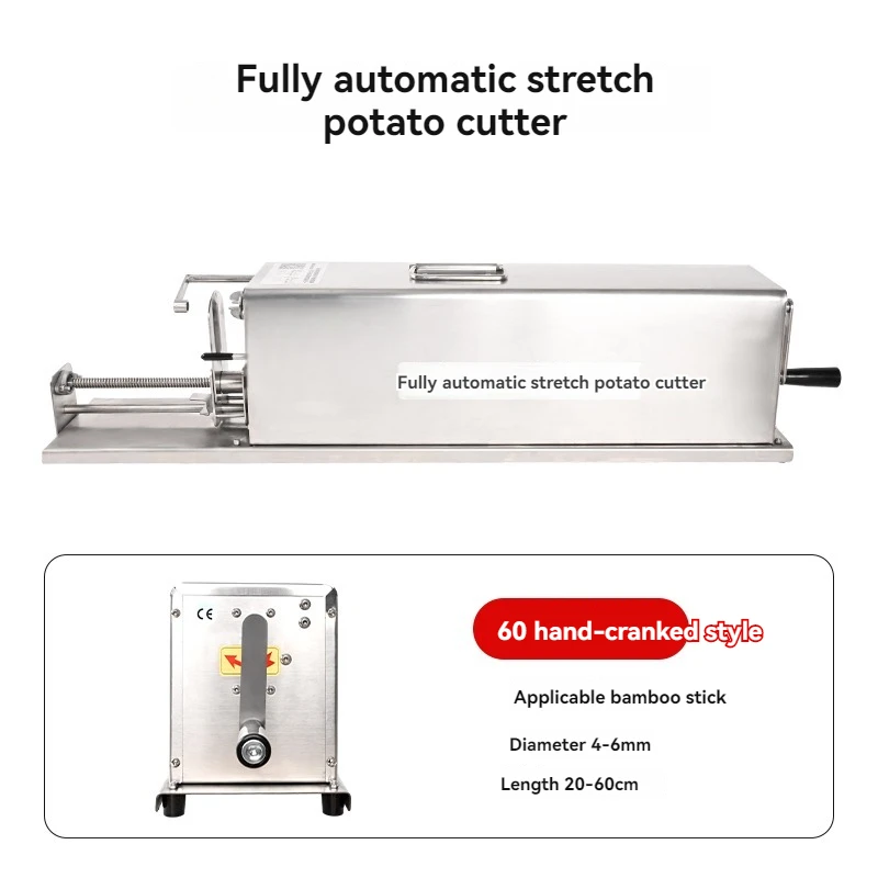 Automatic Stretch Stainless Steel Tornado Potato Machine Potato Slicer Chips Cutter Potato Spiral Cutting Machine