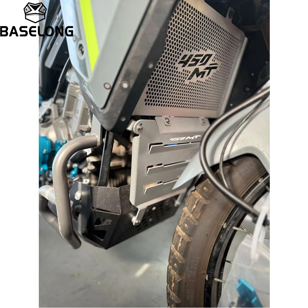 ل CFMOTO CF MOTO 450MT Ibex 450 MT MT450 CF450MT 2024 2025 2026 دراجة نارية المبرد الحرس حماية غطاء المحرك حامي