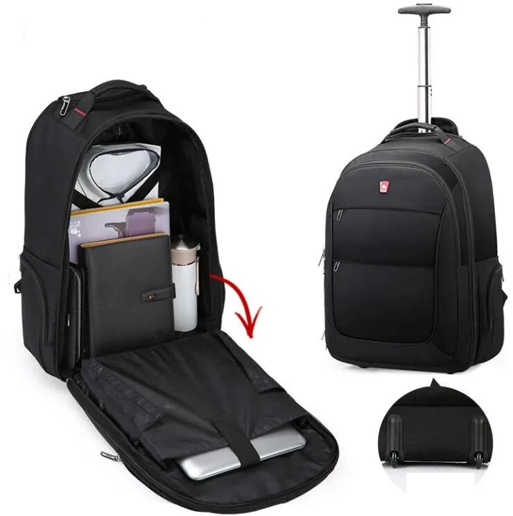 

20 Inch Carry on hand luggage Backpack Trolley Bag Travel Rolling luggage Suitcase Men Bussiness Travel Trolley Bag with wheels